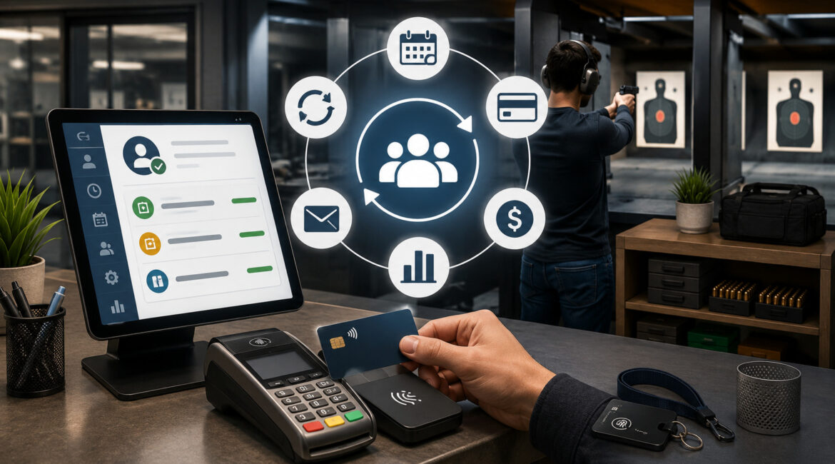 Shooting range membership subscription payment system
